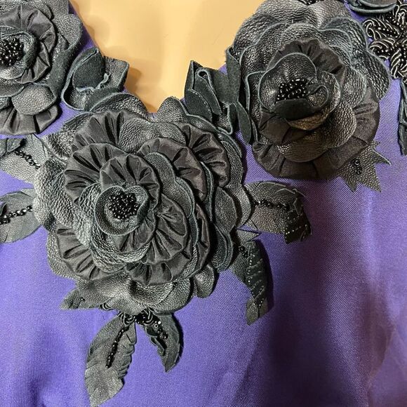 NWT 2B.Rych sleeveless purple dress flowers - Picture 9 of 10